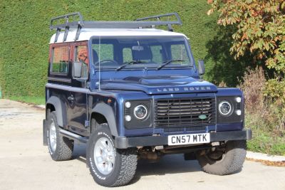 Land Rover Defender 2.4 90 Hard Top TDCi Four Wheel Drive Diesel Cairns Blue Metallic at Norton Automotive Aylesbury